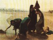 Fellaheen Women by the Nile., leon belly